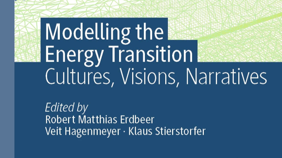 Book cover: "Modelling the Energy Transition: Cultures, Visions, Narratives." Eds. Erdbeer, Hagenmeyer, Stierstorfer.